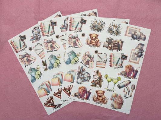 Signature Planner Sticker Sheet Set