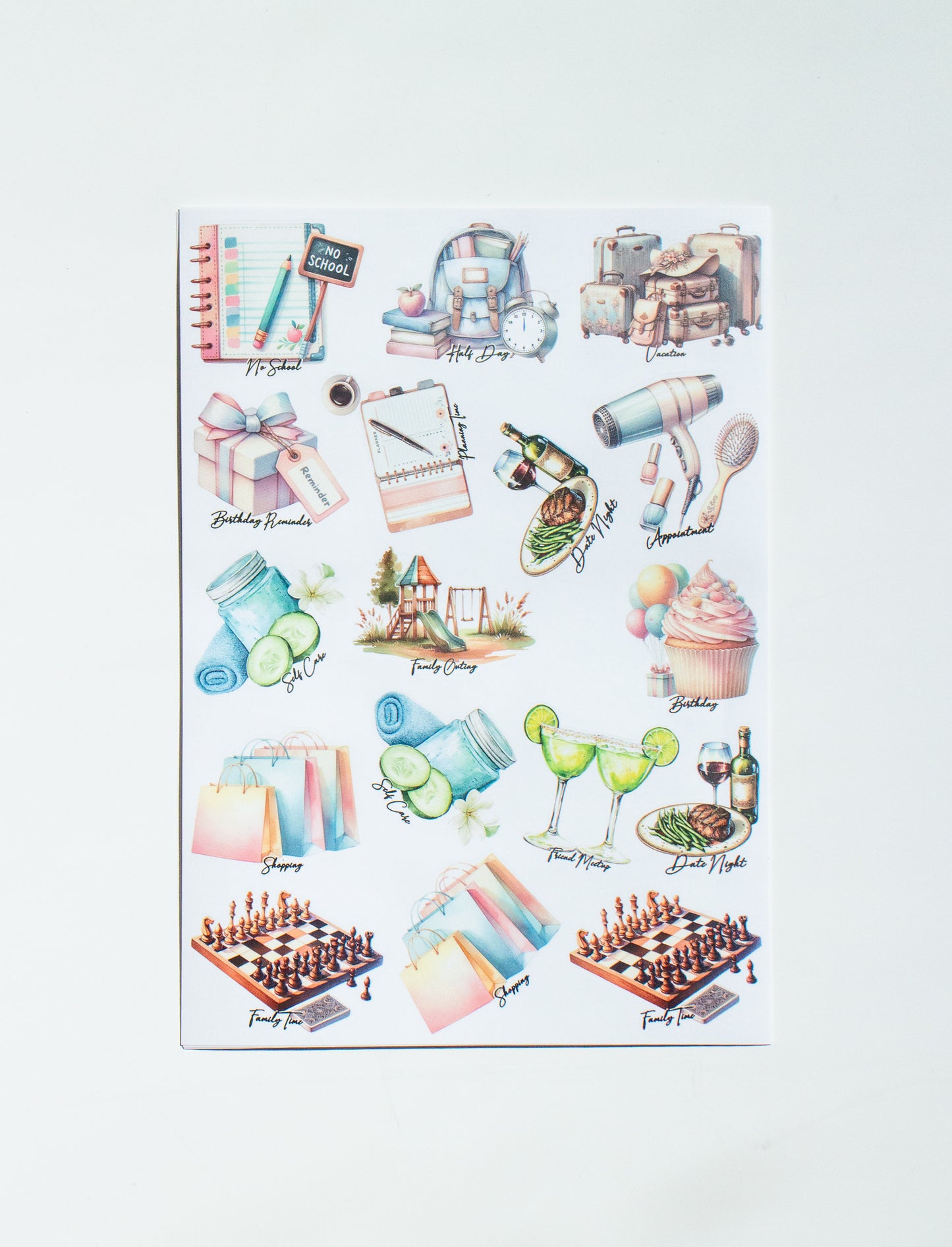 Signature Planner Sticker Sheet Set