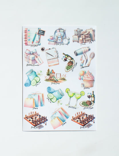 Signature Planner Sticker Sheet Set