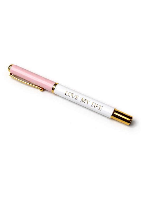 Signature Planner Pen - Smooth Ink Flow, Comfortable Grip, Monogrammed Love My Life Logo, Perfect for Everyday Use, 2026 Planner Compatible